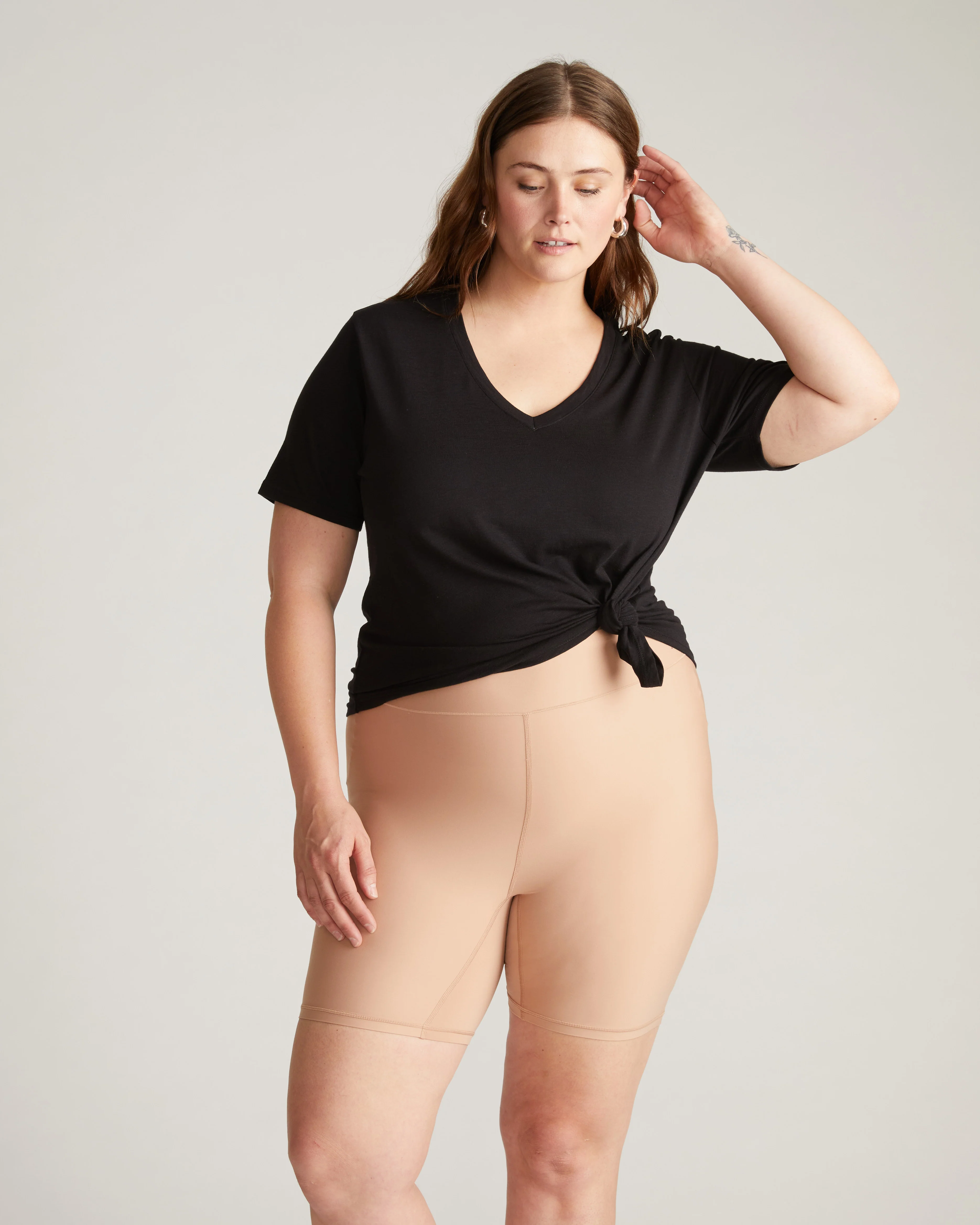 Barely-There Slip Shorts - Spice - Image 2