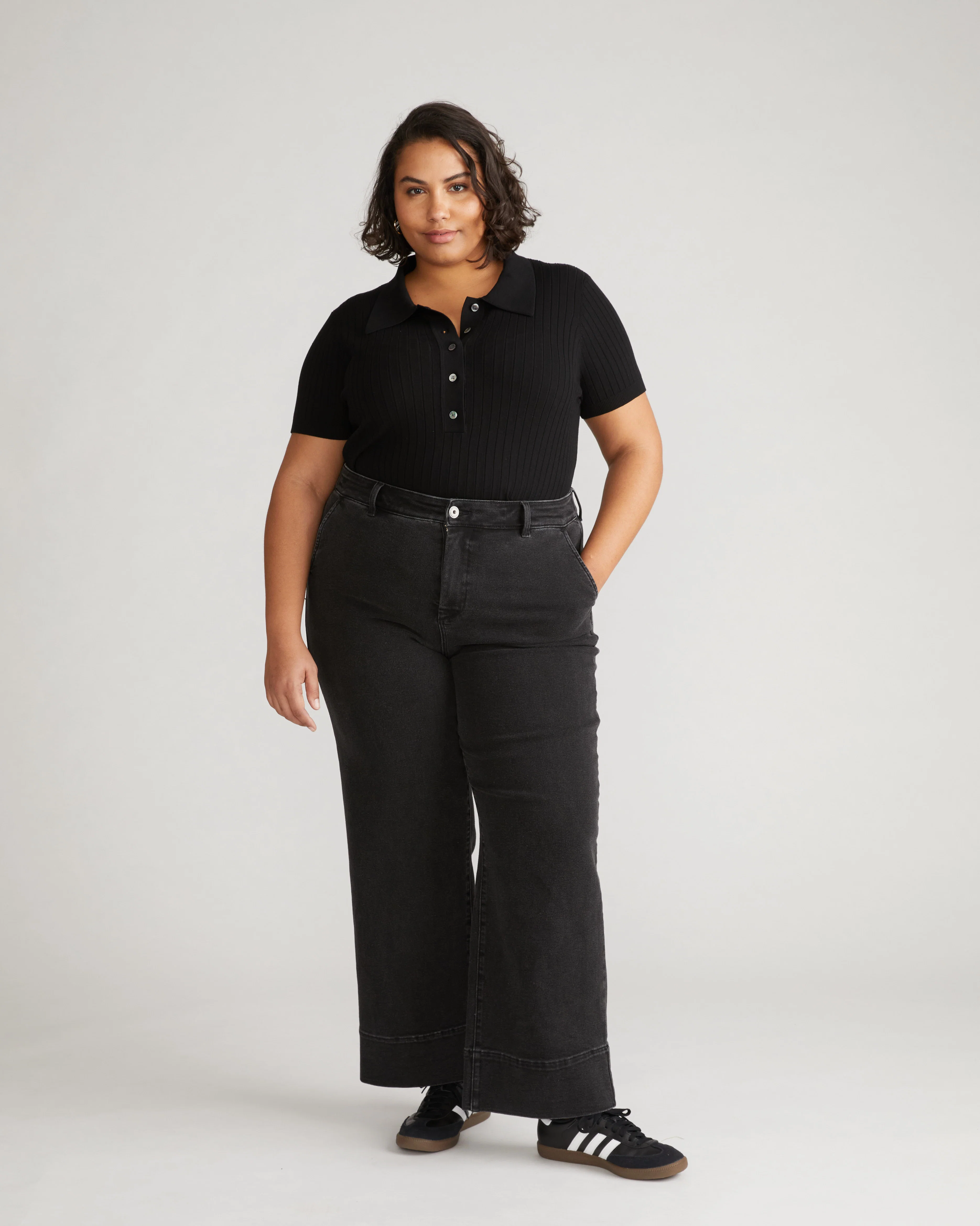 Carol High Rise High Stretch Jeans - Broken Black - Image 2