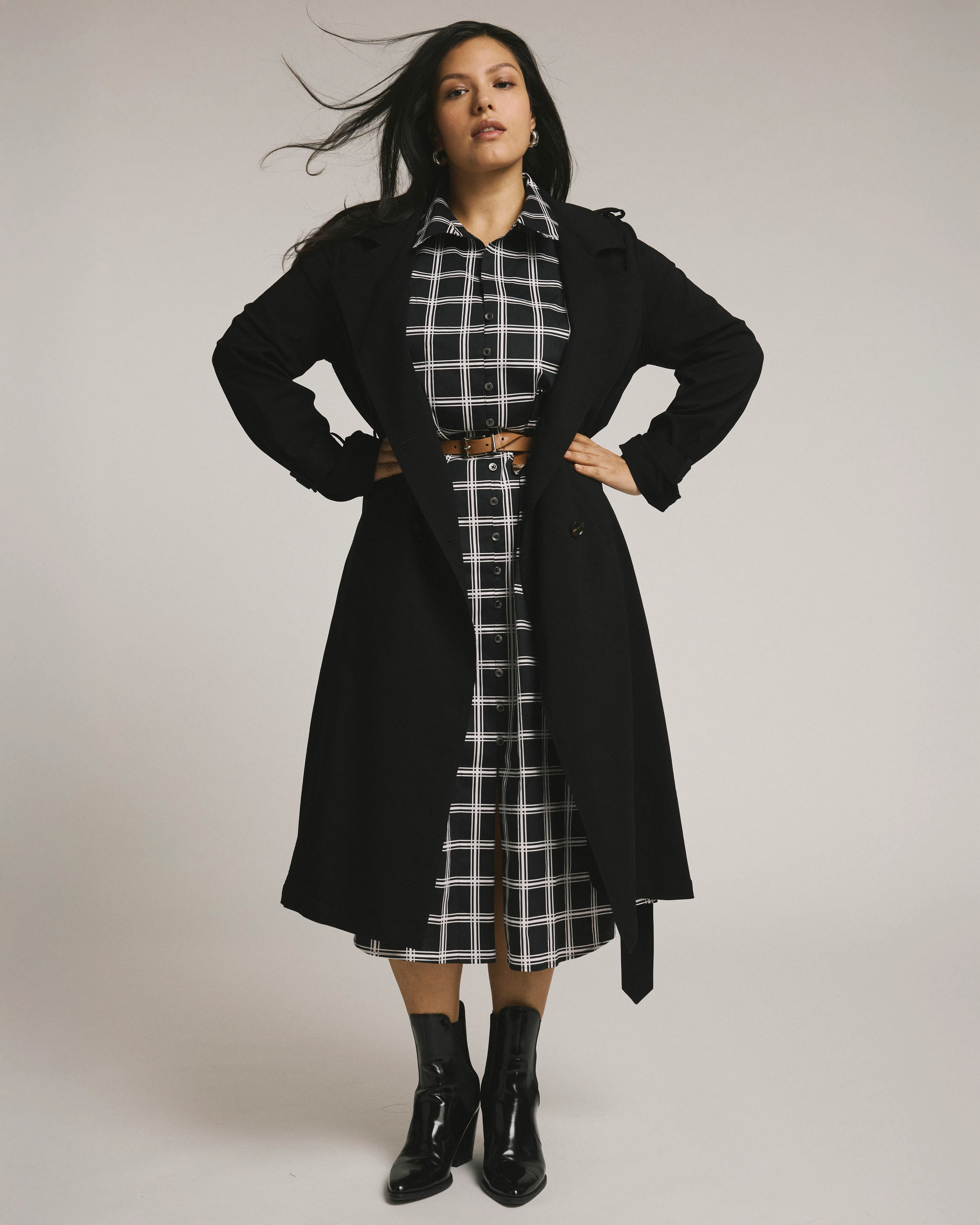 Henning x US Park Soft Trench - Black - Image 2