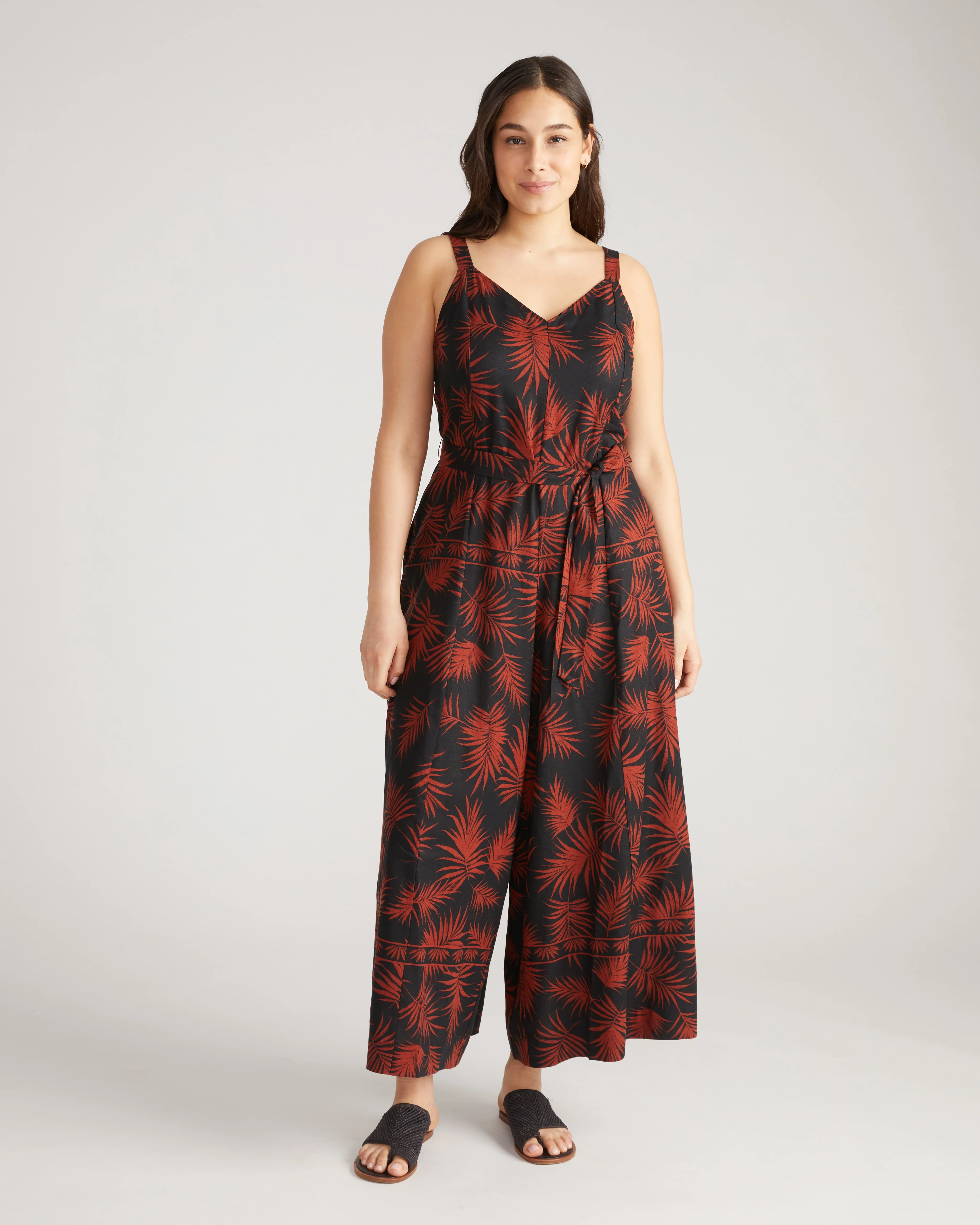 Promenade Linen Jumpsuit - Bohem Print - Image 2