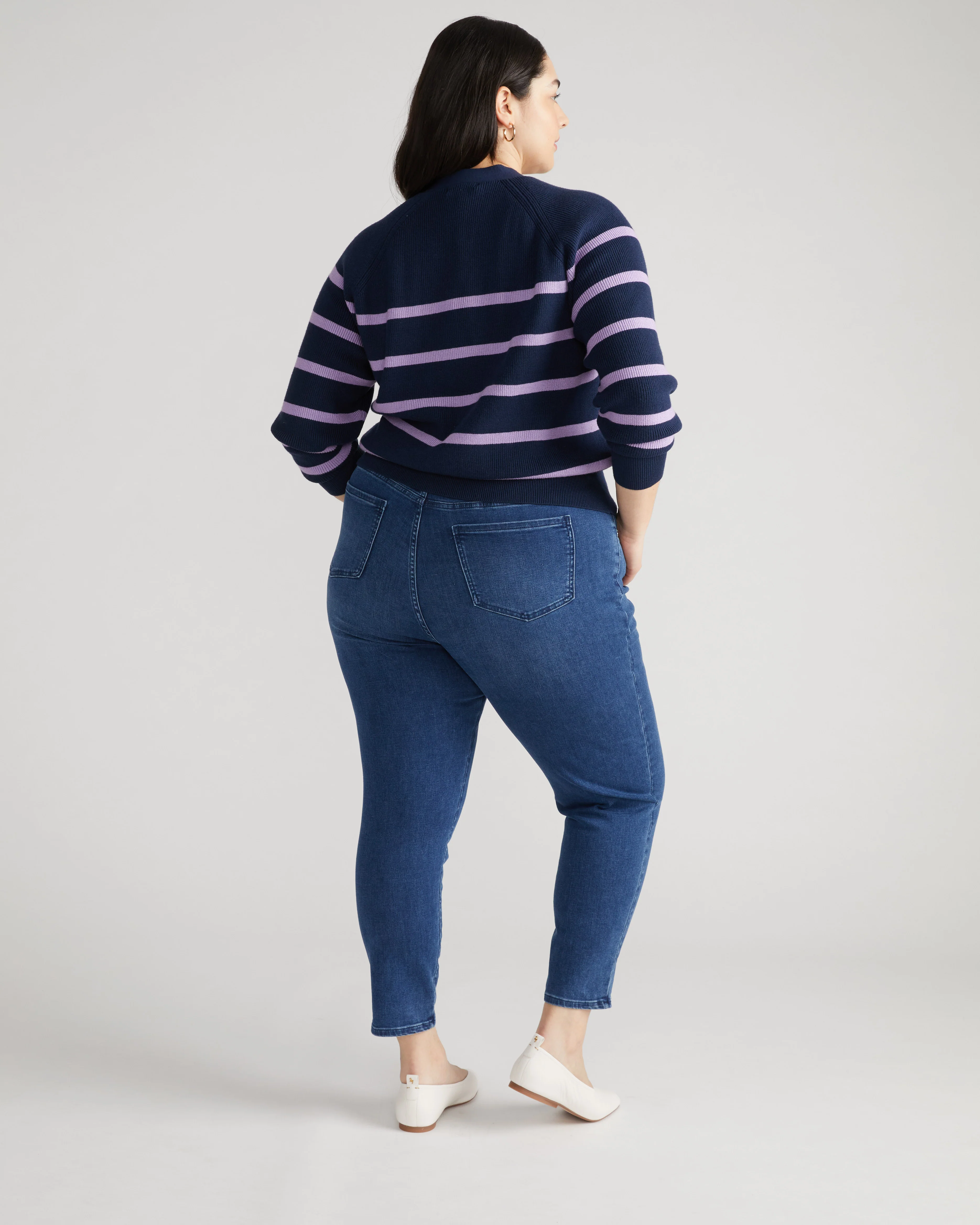 Seine High Rise Skinny Jeans 27 Inch - True Blue - Image 3