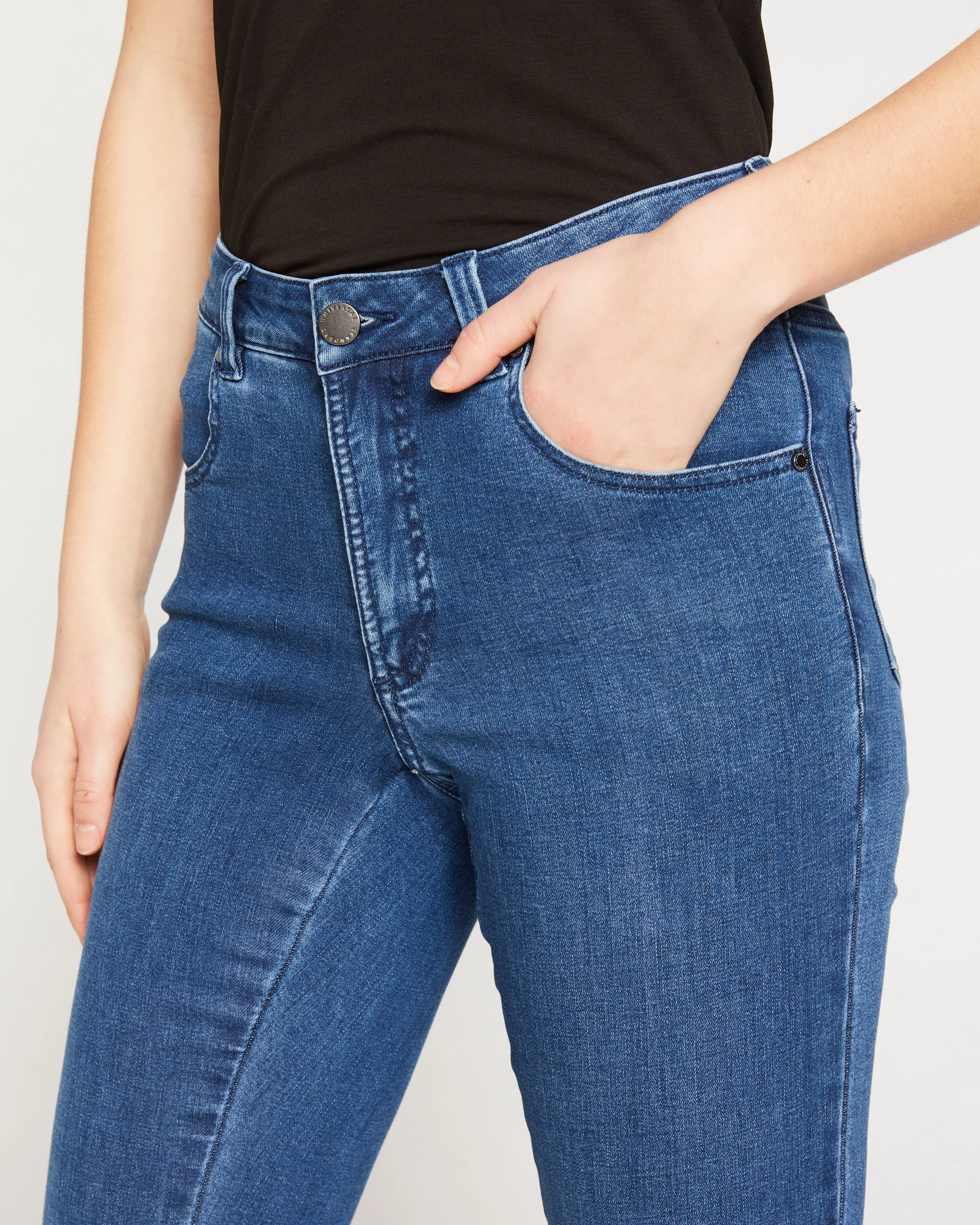 Seine High Rise Skinny Jeans 32 Inch - True Blue - Image 3