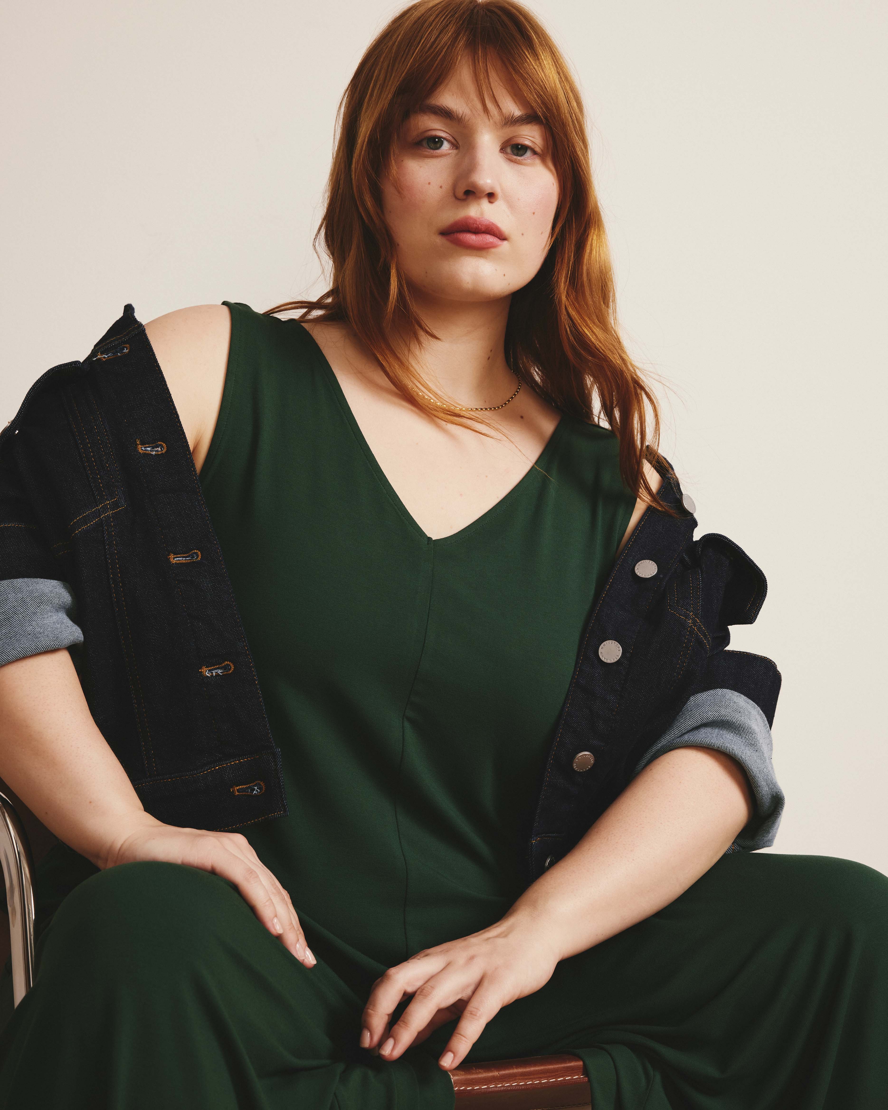 Sunny Divine Jersey Jumpsuit - Conifer