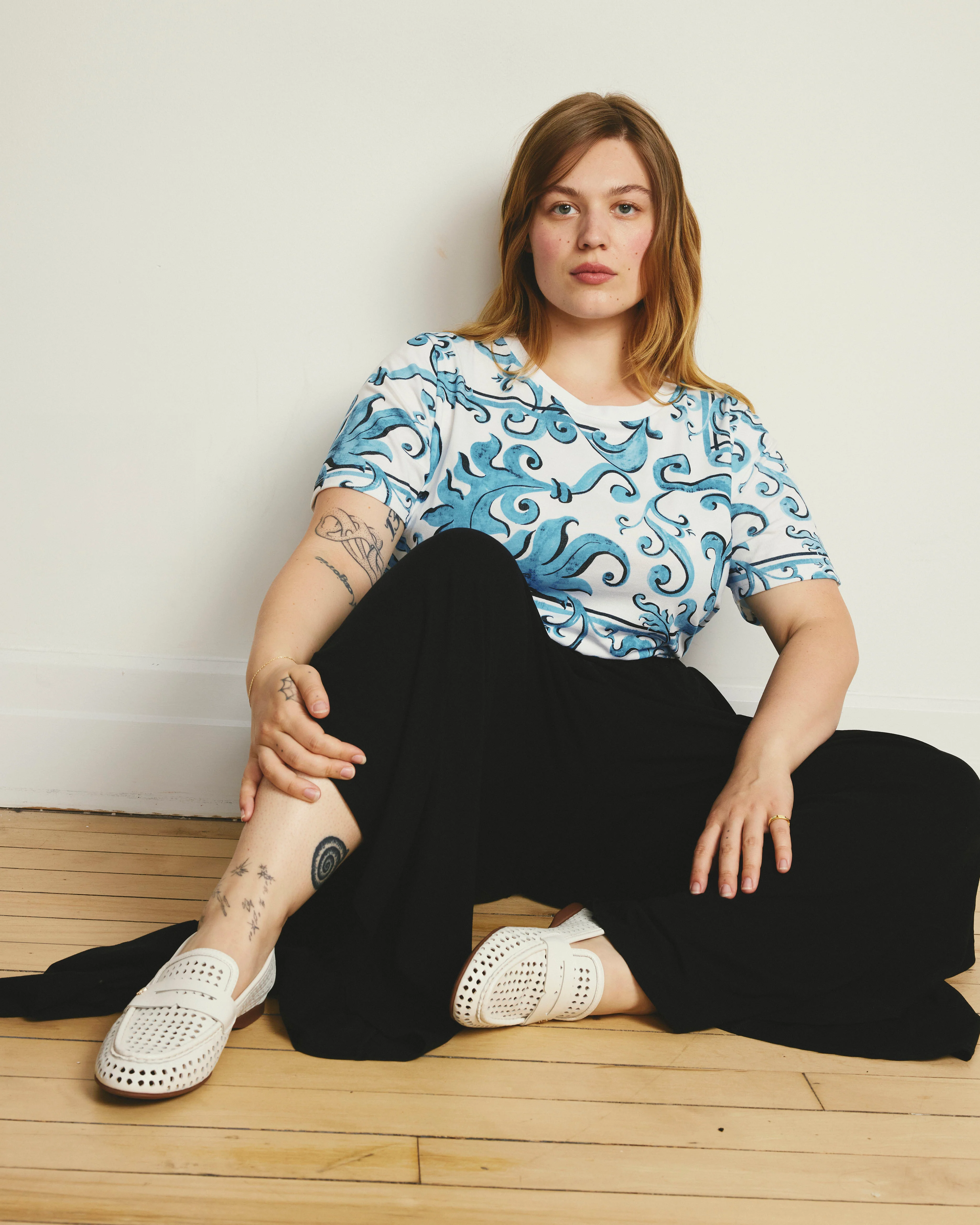 Tee Rex - Blue Majolica Print