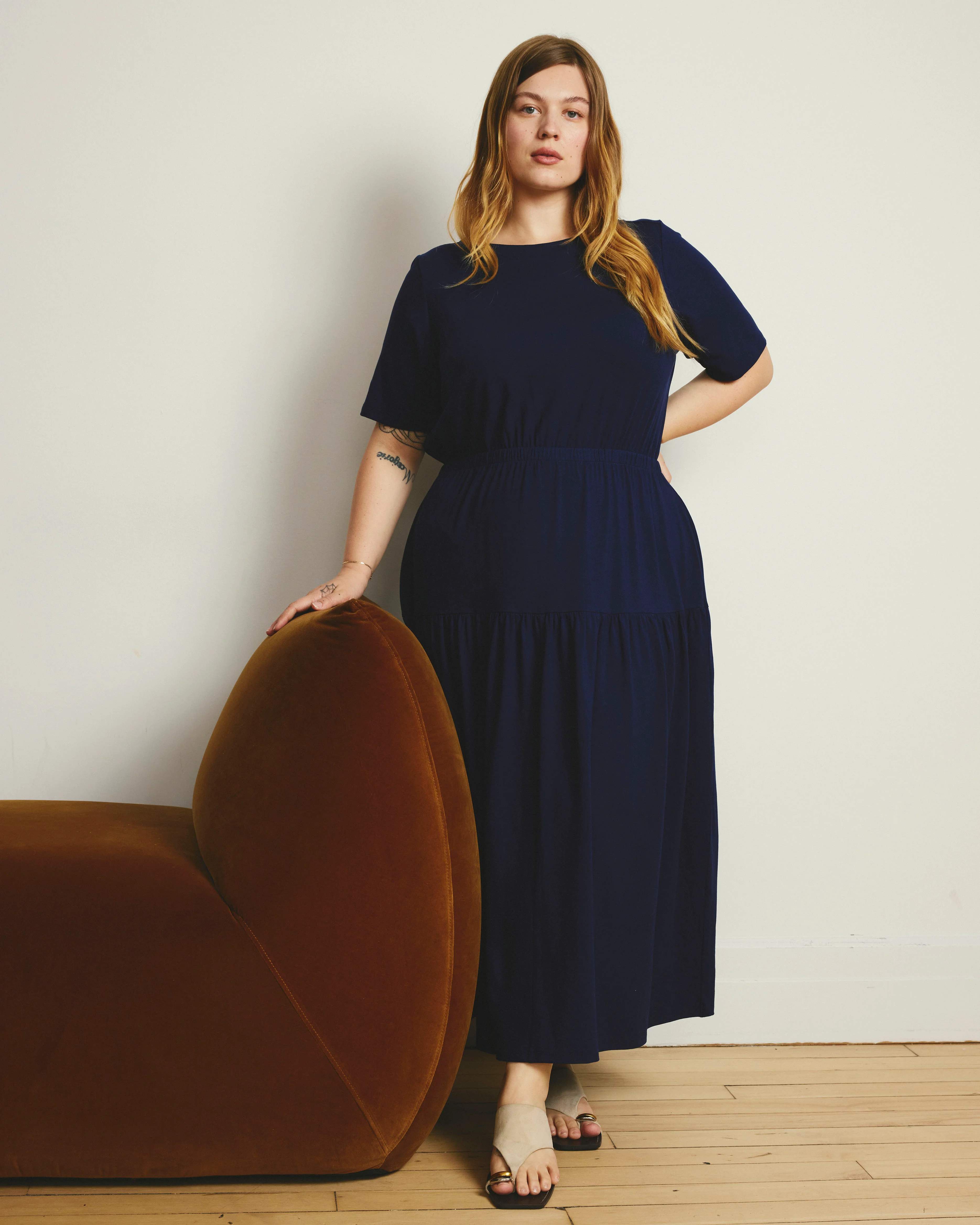 Thea Divine Jersey Midi Dress - Cenote